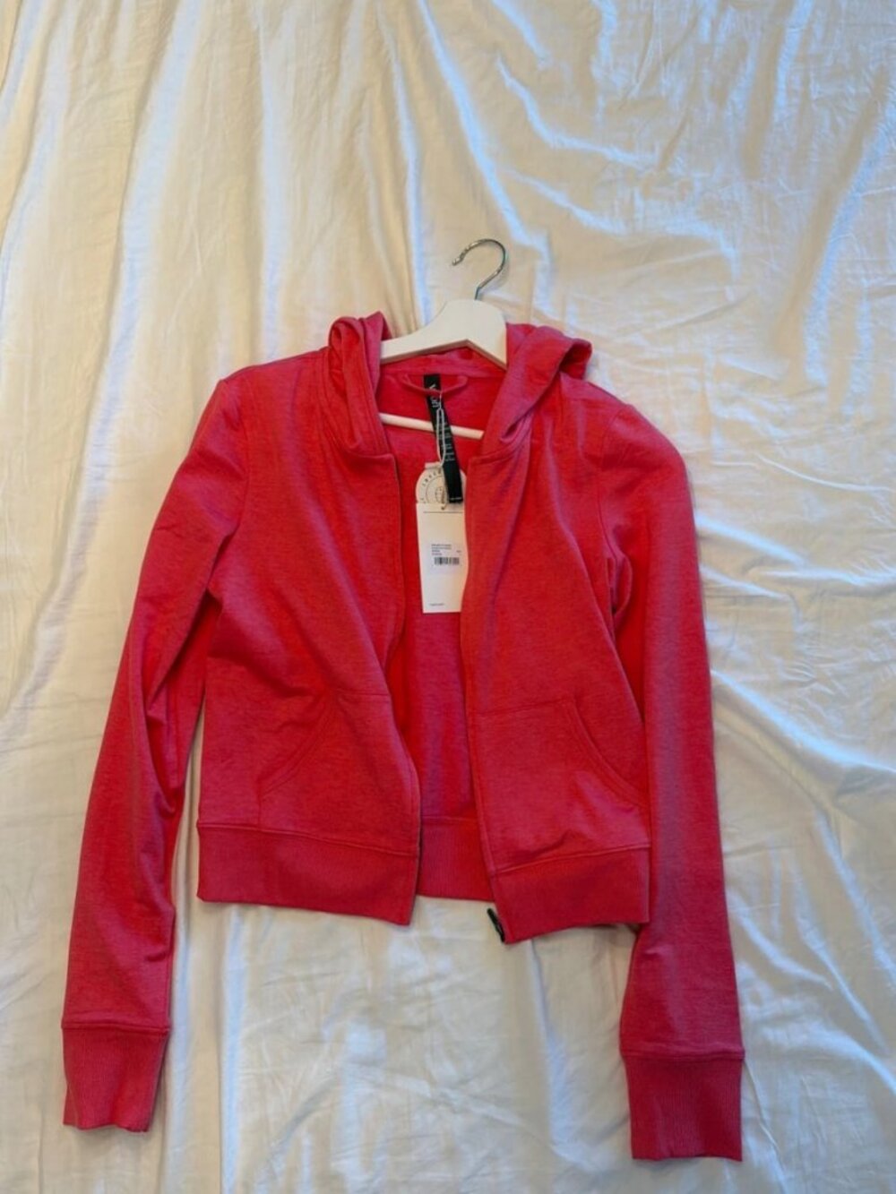 Vuori Halo Mini Full Zip Hoodie Pink Women's Size S